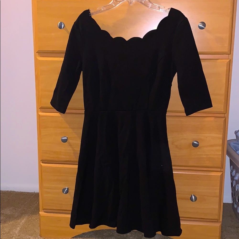 Lulu's Skater Dress in black